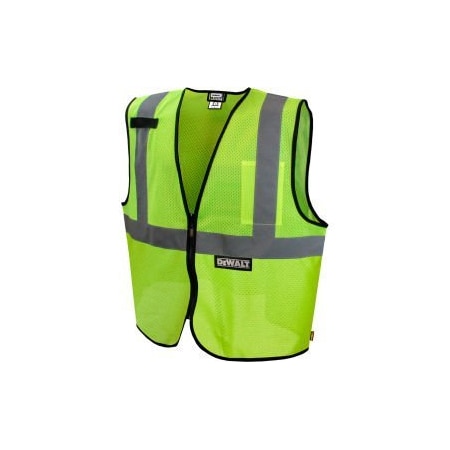 Radians 100% high visibility polyester mesh, Zipper Closure Closure, Green, Size L DSV220-L